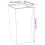 Abnehmbarer Pflanzkasten für den Innenbereich, PP-Beton, Anthrazitgrau, 21/49 L von vidaXL, Töpfe und Pflanzgefäße - Ref: For...