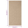 ZIZUR Jute-Look-Teppich für drinnen und draußen, 80 x 150 cm von vidaXL, Teppiche - Ref: Foro24-364830, Preis: 33,19 €, Rabat...
