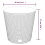Planter with removable interior PP rattan white 15/15.3 L by vidaXL, Pots and planters - Ref: Foro24-364685, Price: 26,43 €, ...