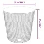 Planter with removable interior PP rattan white 15/15.3 L by vidaXL, Pots and planters - Ref: Foro24-364685, Price: 20,41 €, ...