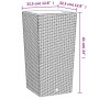 Planter with removable white PP rattan interior 21/49 L by vidaXL, Pots and planters - Ref: Foro24-364677, Price: 60,65 €, Di...