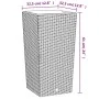 Planter with removable white PP rattan interior 21/49 L by vidaXL, Pots and planters - Ref: Foro24-364677, Price: 41,68 €, Di...