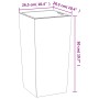 Abnehmbarer Innentopf PP Beton Anthrazitgrau 11/26,5L von vidaXL, Töpfe und Pflanzgefäße - Ref: Foro24-364693, Preis: 43,04 €...