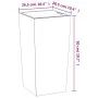 Removable interior pot PP concrete anthracite gray 11/26.5L by vidaXL, Pots and planters - Ref: Foro24-364693, Price: 42,27 €...