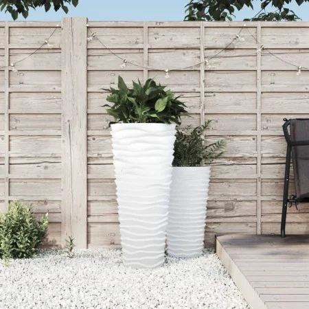 Removable inner pot PP ribbed appearance white 18/45 L by vidaXL, Pots and planters - Ref: Foro24-364692, Price: 59,67 €, Dis...