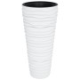 Removable inner pot PP ribbed appearance white 18/45 L by vidaXL, Pots and planters - Ref: Foro24-364692, Price: 70,36 €, Dis...