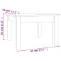 Mesa de centro de madera maciza de pino negro 45x45x30 cm de vidaXL, Mesas de centro - Ref: Foro24-814228, Precio: 41,67 €, D...