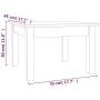 Mesa de centro de madera maciza de pino negro 45x45x30 cm de vidaXL, Mesas de centro - Ref: Foro24-814228, Precio: 41,13 €, D...