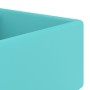 Matte light green ceramic square overflow sink 41x41 cm by vidaXL, Sinks - Ref: Foro24-146947, Price: 75,26 €, Discount: %