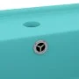 Matte light green ceramic square overflow sink 41x41 cm by vidaXL, Sinks - Ref: Foro24-146947, Price: 59,99 €, Discount: %