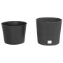 Removable inner pot PP rattan anthracite gray 15/15.3 L by vidaXL, Pots and planters - Ref: Foro24-364684, Price: 31,04 €, Di...