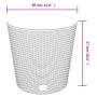 Removable inner pot PP rattan anthracite gray 15/15.3 L by vidaXL, Pots and planters - Ref: Foro24-364684, Price: 31,04 €, Di...