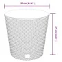 Removable inner pot PP rattan anthracite gray 15/15.3 L by vidaXL, Pots and planters - Ref: Foro24-364684, Price: 30,43 €, Di...