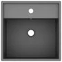 Luxurious square sink with dark gray ceramic overflow 41x41 cm by vidaXL, Sinks - Ref: Foro24-146950, Price: 84,47 €, Discoun...