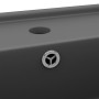 Lavabo lujoso cuadrado rebosadero cerámica gris oscuro 41x41 cm de vidaXL, Lavabos - Ref: Foro24-146950, Precio: 85,73 €