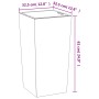 Removable inner pot PP concrete look gray 21/49 L by vidaXL, Pots and planters - Ref: Foro24-364695, Price: 70,51 €, Discount: %