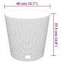 Removable interior planter PP rattan anthracite gray 35/37.5 L by vidaXL, Pots and planters - Ref: Foro24-364686, Price: 47,6...