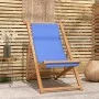 Silla de jardín de teca azul 56x105x96 cm de vidaXL, Sillas de jardín - Ref: Foro24-43803, Precio: 74,02 €, Descuento: %