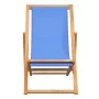 Silla de jardín de teca azul 56x105x96 cm de vidaXL, Sillas de jardín - Ref: Foro24-43803, Precio: 74,02 €, Descuento: %
