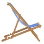 Silla de jardín de teca azul 56x105x96 cm de vidaXL, Sillas de jardín - Ref: Foro24-43803, Precio: 74,02 €, Descuento: %