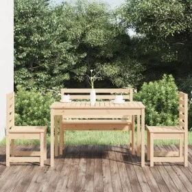 Garden dining set 4 pieces solid pine wood by vidaXL, Garden sets - Ref: Foro24-3154689, Price: 253,29 €, Discount: %