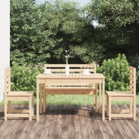 Juego de comedor de jardín 4 piezas madera maciza de pino de vidaXL, Conjuntos de jardín - Ref: Foro24-3154689, Precio: 256,8...