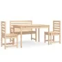 Garden dining set 4 pieces solid pine wood by vidaXL, Garden sets - Ref: Foro24-3154689, Price: 256,80 €, Discount: %