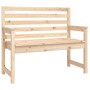 Juego de comedor de jardín 4 piezas madera maciza de pino
