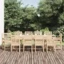 Garden dining set 11 pieces solid pine wood by vidaXL, Garden sets - Ref: Foro24-3154719, Price: 667,22 €, Discount: %