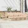 Garden dining set 11 pieces solid pine wood by vidaXL, Garden sets - Ref: Foro24-3154719, Price: 667,22 €, Discount: %