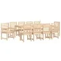 Garden dining set 11 pieces solid pine wood by vidaXL, Garden sets - Ref: Foro24-3154719, Price: 667,22 €, Discount: %