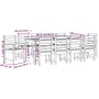 Garten-Essgruppe 11-teilig aus massivem Kiefernholz von vidaXL, Gartensets - Ref: Foro24-3154719, Preis: 667,22 €, Rabatt: %