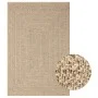 ZIZUR Jute-Look-Teppich für drinnen und draußen, 140 x 200 cm von vidaXL, Teppiche - Ref: Foro24-364832, Preis: 72,96 €, Raba...