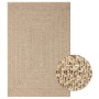 ZIZUR Jute-Look-Teppich für drinnen und draußen, 140 x 200 cm von vidaXL, Teppiche - Ref: Foro24-364832, Preis: 81,28 €, Raba...