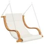 Columpio con cojín y toldo madera maciza de abeto by vidaXL, Garden rockers - Ref: Foro24-3200623, Price: 403,27 €, Discount: %