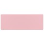 Lavabo lujoso cuadrado rebosadero cerámica rosa mate 41x41 cm by vidaXL, Sinks - Ref: Foro24-146944, Price: 98,20 €, Discount: %
