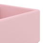 Lavabo lujoso cuadrado rebosadero cerámica rosa mate 41x41 cm by vidaXL, Sinks - Ref: Foro24-146944, Price: 98,20 €, Discount: %