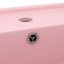 Lavabo lujoso cuadrado rebosadero cerámica rosa mate 41x41 cm by vidaXL, Sinks - Ref: Foro24-146944, Price: 98,20 €, Discount: %