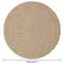 ZIZUR Teppich aussehen von Jute für den Innen- und Außenbereich 120 cm von vidaXL, Teppiche - Ref: Foro24-364836, Preis: 51,2...