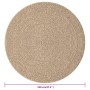 ZIZUR Teppich aussehen von Jute für den Innen- und Außenbereich 120 cm von vidaXL, Teppiche - Ref: Foro24-364836, Preis: 52,2...