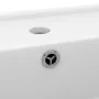 Square matte white ceramic overflow sink 41x41 cm by vidaXL, Sinks - Ref: Foro24-146943, Price: 99,68 €, Discount: %