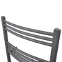 Radiador toallero de baño curvo gris 480x480 mm de vidaXL, Radiadores - Ref: Foro24-141896, Precio: 56,69 €, Descuento: %