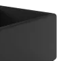 Luxurious square matte black ceramic overflow sink 41x41 cm by vidaXL, Sinks - Ref: Foro24-146953, Price: 85,66 €, Discount: %