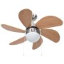 Ceiling fan with light brown lamp 76 cm by vidaXL, Ceiling fans - Ref: Foro24-51489, Price: 114,84 €, Discount: %