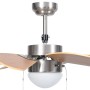 Ceiling fan with light brown lamp 76 cm by vidaXL, Ceiling fans - Ref: Foro24-51489, Price: 114,84 €, Discount: %