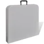 Mesa de jardín plegable 122 cm HDPE blanco de vidaXL, Mobiliario de camping - Ref: Foro24-41568, Precio: 72,38 €, Descuento: %