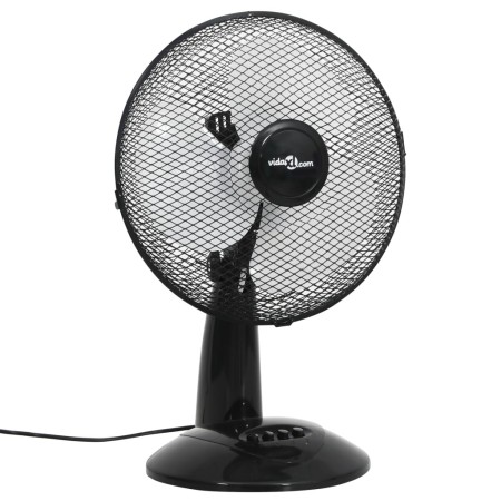 Ventilador de sobremesa 3 velocidades negro 30 cm 40 W