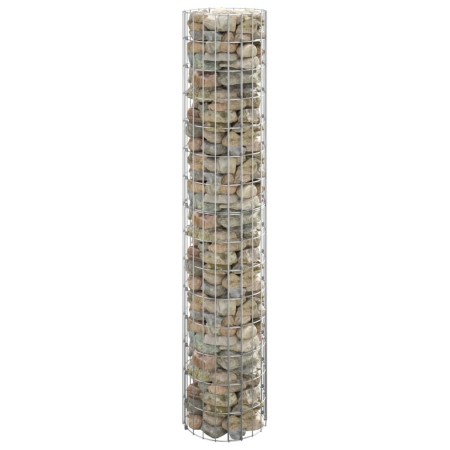 Poste circular de gaviones acero galvanizado Ø30x150 cm