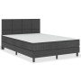 Box spring bed dark gray fabric 140x200 cm by vidaXL, Beds and slatted bases - Ref: Foro24-3054716, Price: 544,26 €, Discount: %