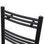 Black curved bathroom towel radiator 480x480 mm by vidaXL, Radiators - Ref: Foro24-141912, Price: 65,95 €, Discount: %